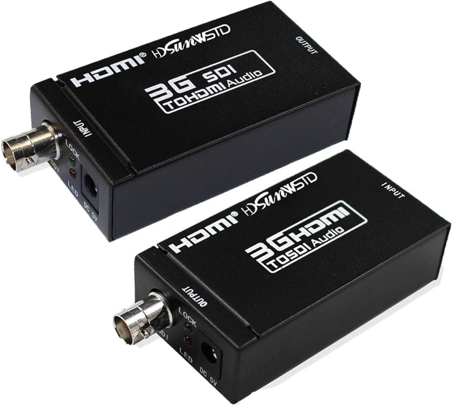 Amazon.com: HDSUNWSTD 1080P 3G HDMI to SDI BNC Converter + SDI to