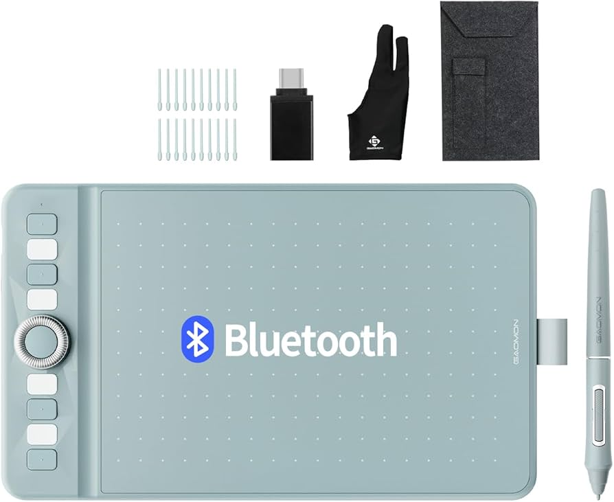 Amazon | GAOMON ペンタブ 筆圧検知16384レベル 有線・無線両対応 傾き