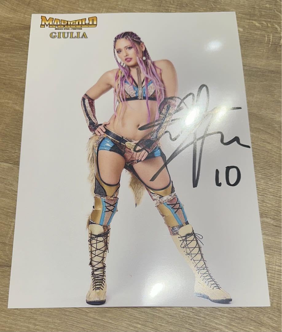 女子プロレス マリーゴールド 直筆サイン入りポートレート ジュリア 5
