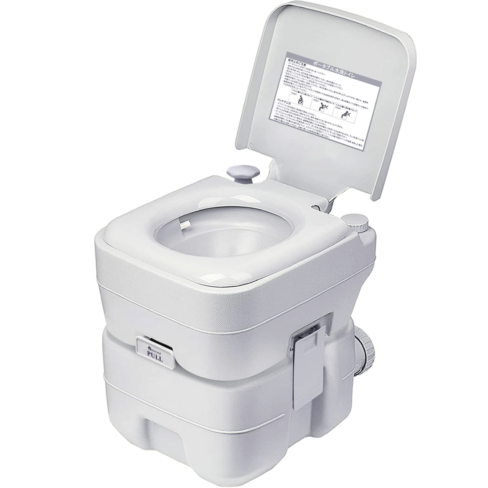 Amazon | Benestand ポータブル水洗トイレ 簡易トイレ 12L(水洗タンク