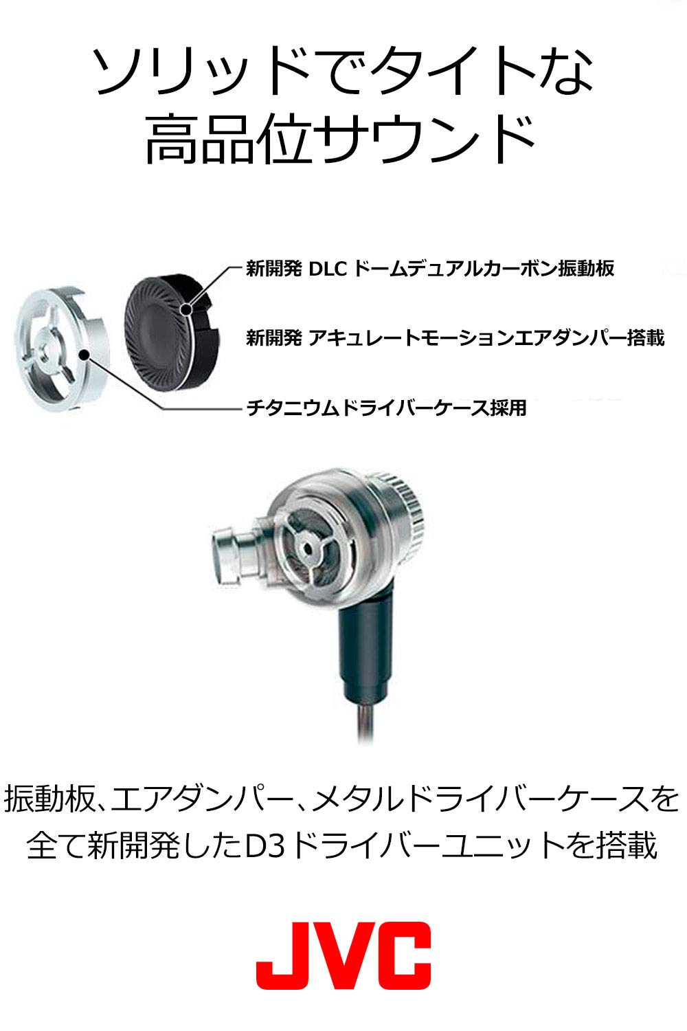 Amazon.co.jp: JVCケンウッド JVC HA-FD02 カナル型イヤホン CLASS-S