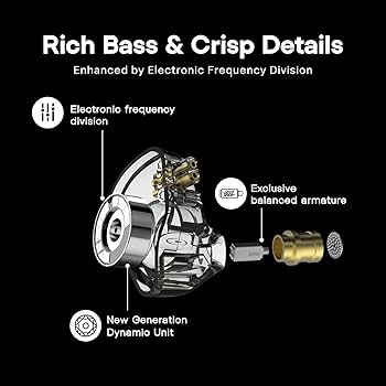 Amazon.com: Linsoul KZ ZSN Pro Dual Driver 1BA+1DD Hybrid Metal