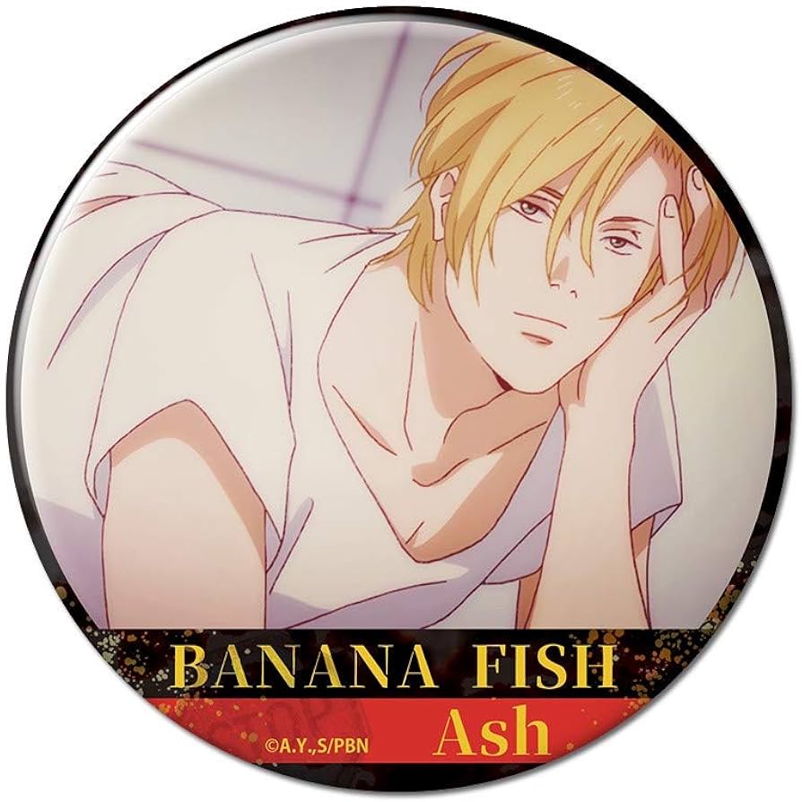 Amazon | BANANA FISH 缶バッジ デザイン04(アッシュ・リンクス/D