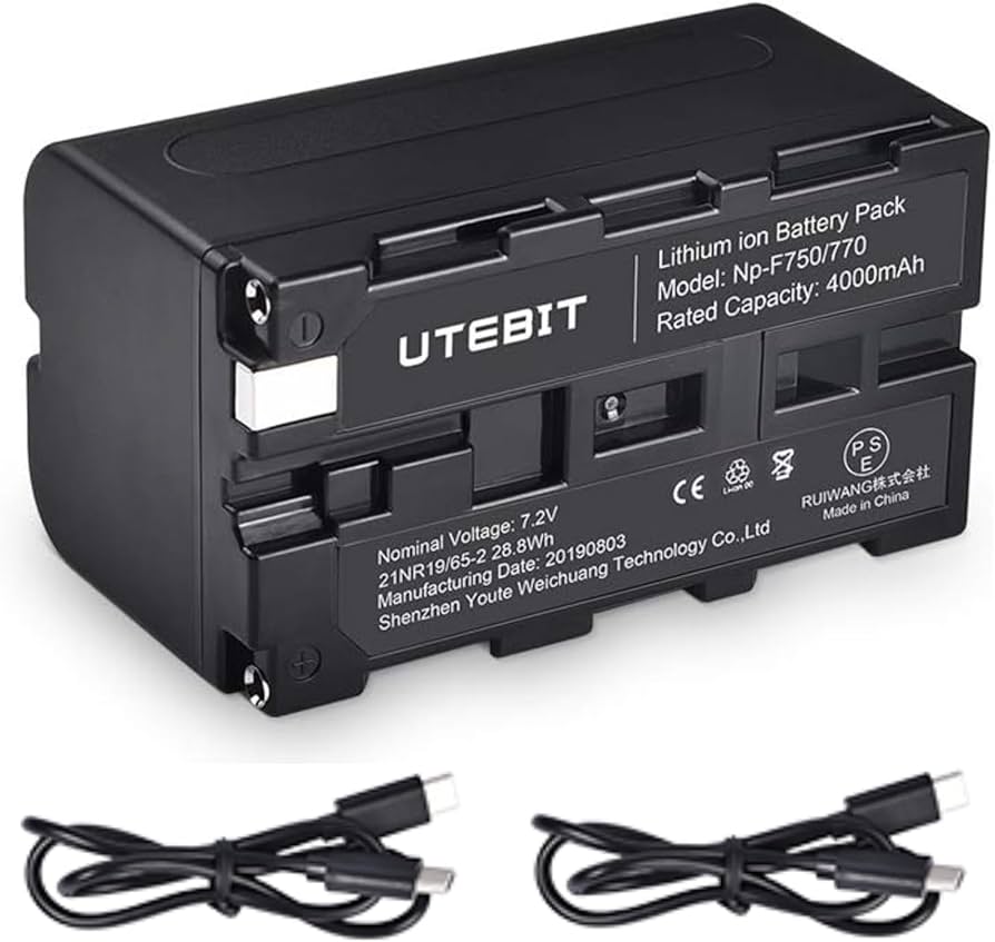 Amazon | UTEBIT NP-750 / NP-F770 互換 バッテリー 1個 + 2本 USB