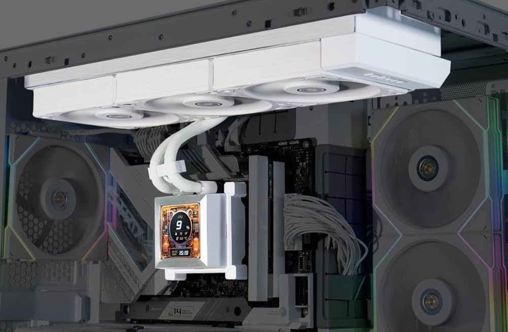 Amazon | LIANLI 簡易水冷キット HydroShift LCD 360S White 120mm