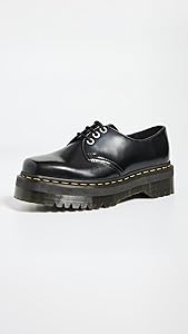 Amazon.com | Dr. Martens 1461 Quad Squared Oxford Shoes, Black