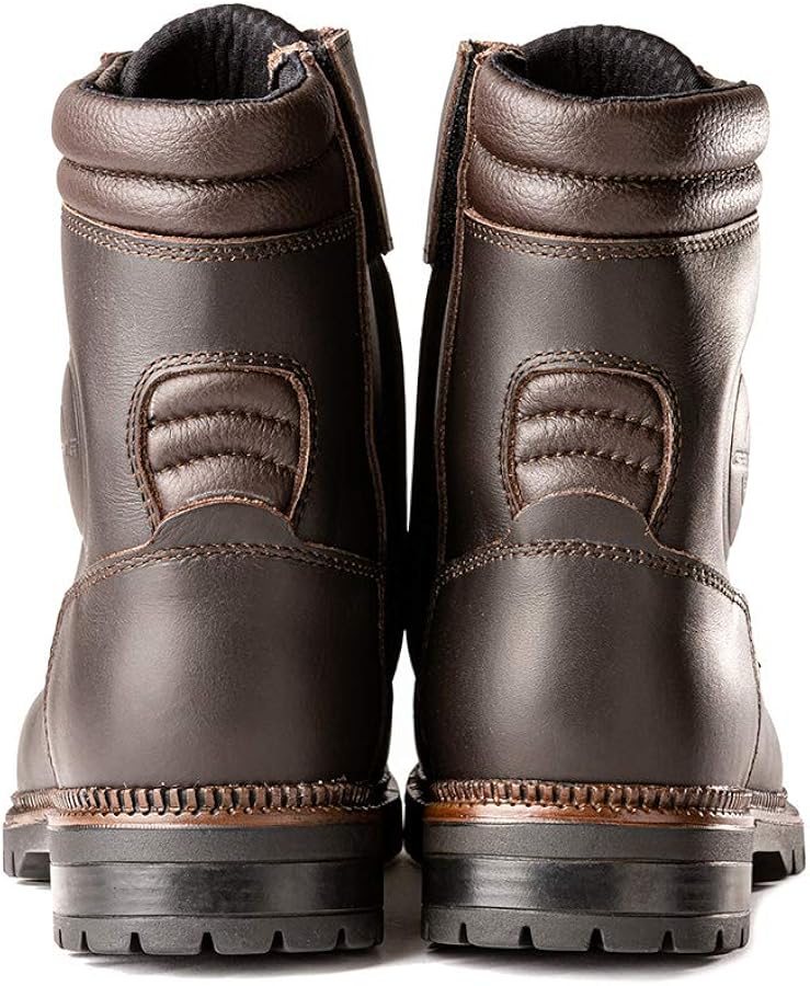 Amazon | [ガエルネ] 防水 バイク ブーツ カジュアル 本革 サイド