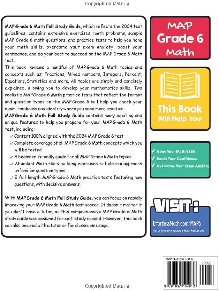 MAP Grade 6 Math Full Study Guide: Comprehensive Review + Practice