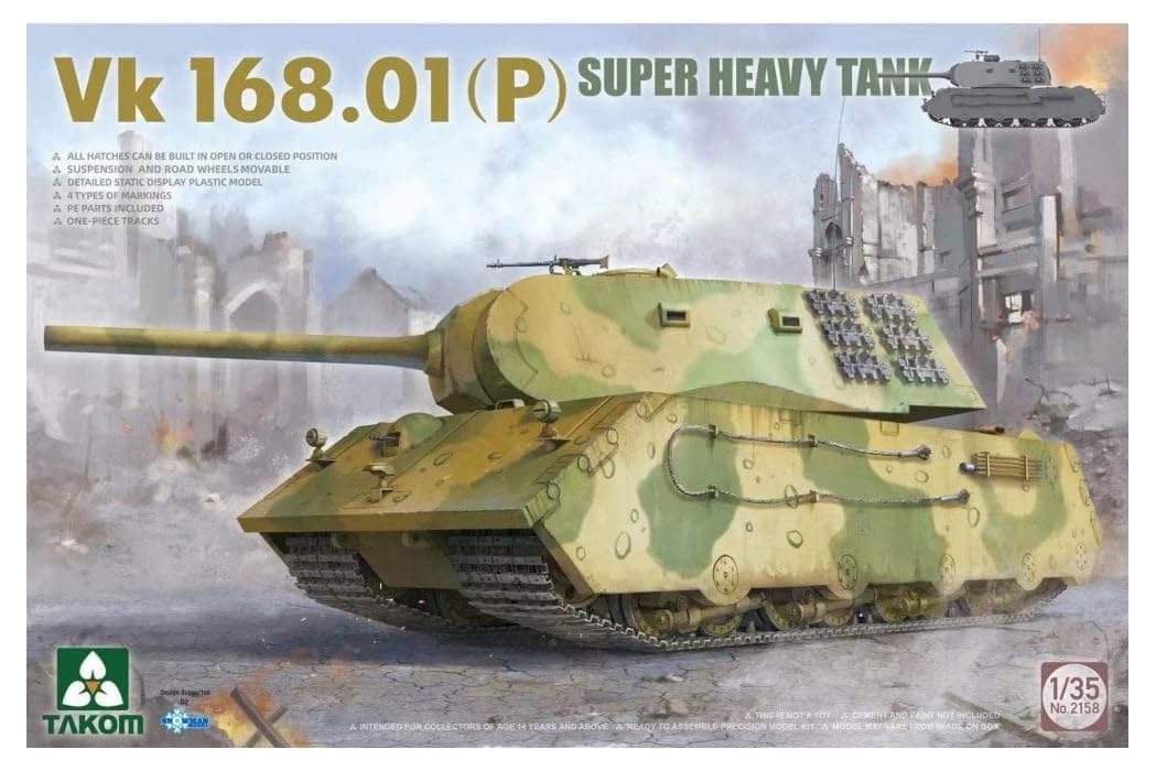 Amazon | タコム(TAKOM) 1/35 ドイツ軍 Vk.168.01(P) 超重戦車