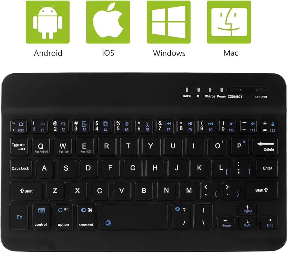 Amazon.co.jp: Bluetoothキーボードワイヤレス ミニ 7-8インチ 超薄型