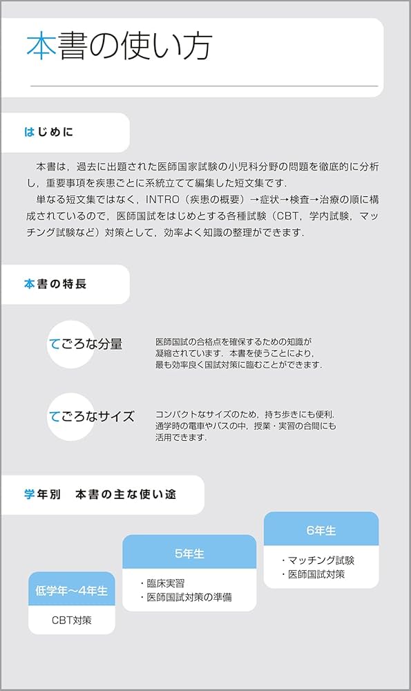 CBT・医師国家試験のためのレビューブック 小児科 2022-2023 | 国試