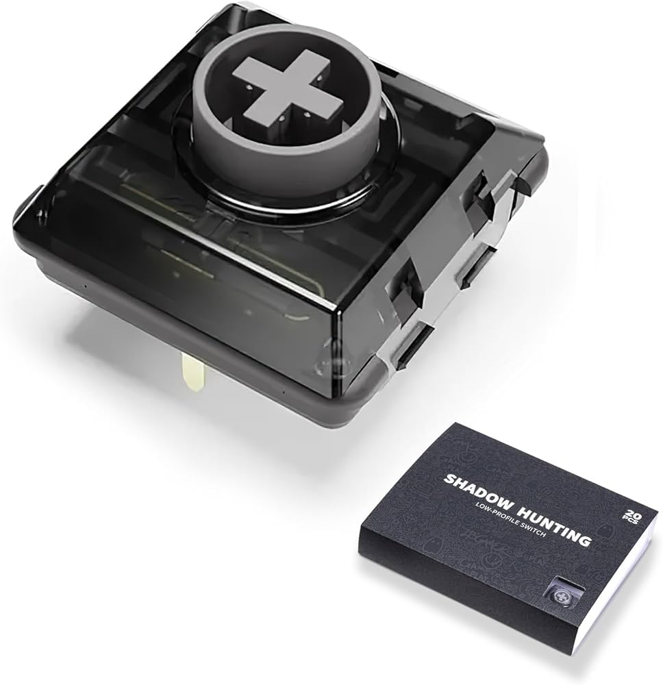 Amazon.co.jp: Kailh Shadow Hunting ロープロファイルキースイッチ