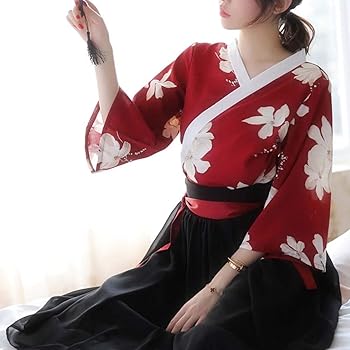 Amazon.co.jp: [HONGFU] レディース 中国風 着物 コスプレ衣装 蘭の花