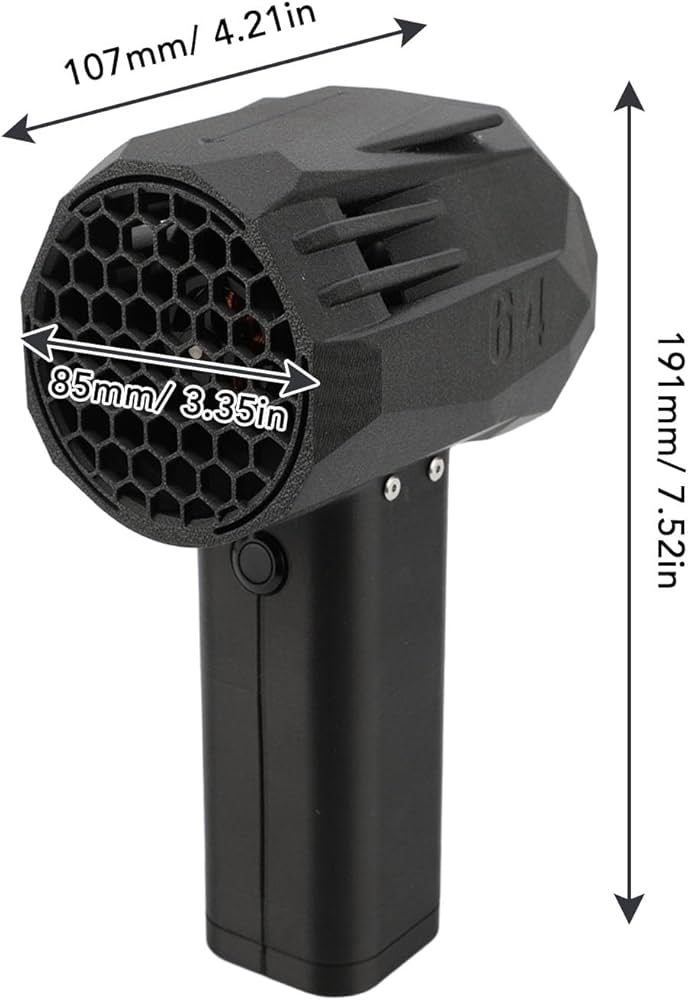 Amazon.co.jp: X64 ミニ暴力小型ブロワー、ジェットドライ小型送風機