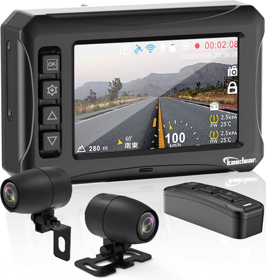 Amazon.co.jp: Kaedear(カエディア) バイク用ドライブレコーダー