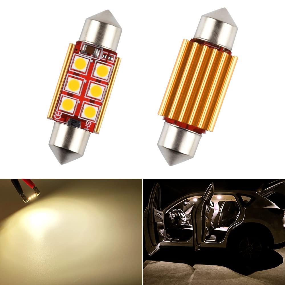 Amazon | FUTWOD T10 36 LED ルームランプ 電球色 キャンセラー内蔵