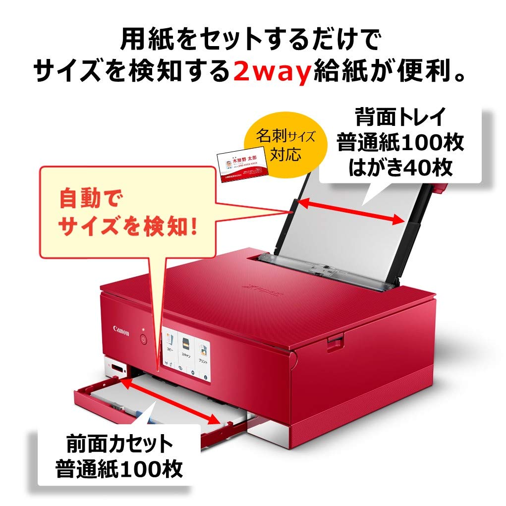 Amazon.co.jp: Canon TS8430 Pixus A4 Inkjet All-in-One Printer, Red
