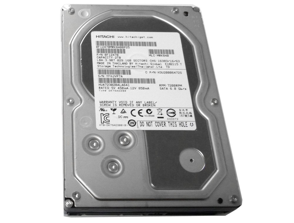 Amazon.com: Hitachi 2TB 7200RPM 64MB Cache SATA III 6.0Gb/s (Heavy