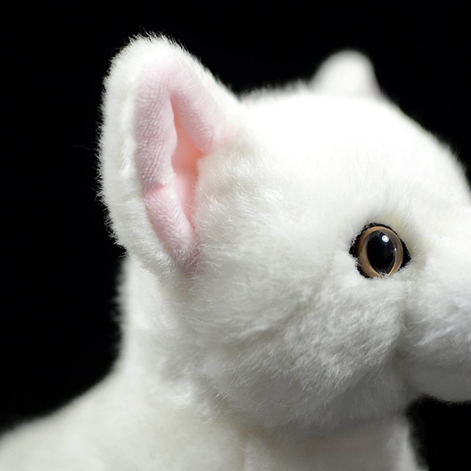 Amazon.co.jp: 小さなハート 人工白猫ぬいぐるみ ソフト かわいい