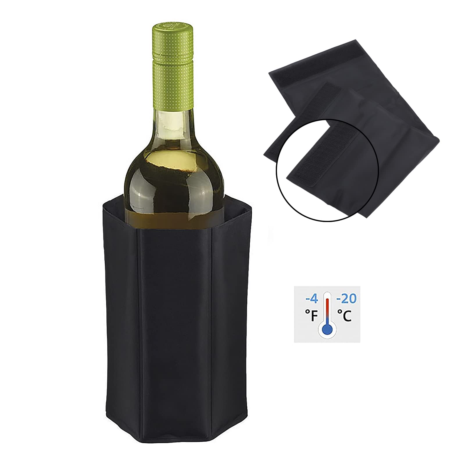 chill-n-go ワインバッグ 2ボトル保冷バッグ黒アメリカ製美品