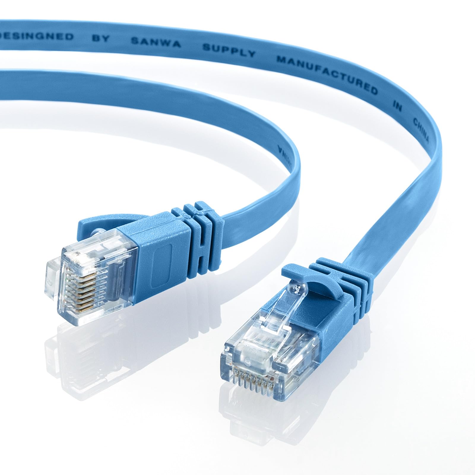 Amazon.co.jp: サンワサプライ CAT6A フラットLANケーブル (10m