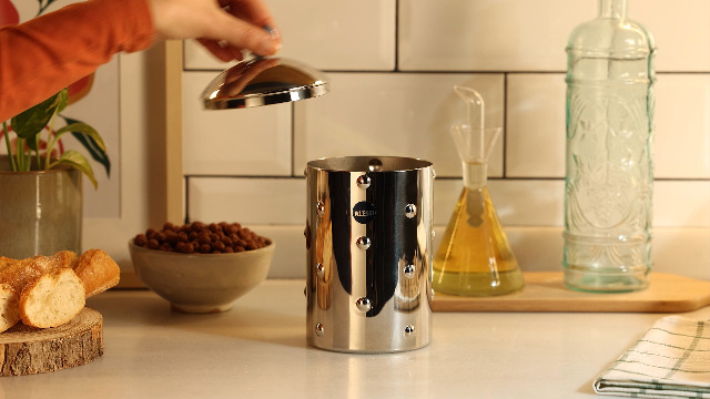 Alessi Kalistò 1 CB01 - Kitchen box in 18/10 Stainless Steel with