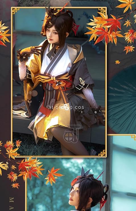 Amazon.co.jp: 原神 千織 ちおり コスプレ衣装(ウィッグ 靴別売り