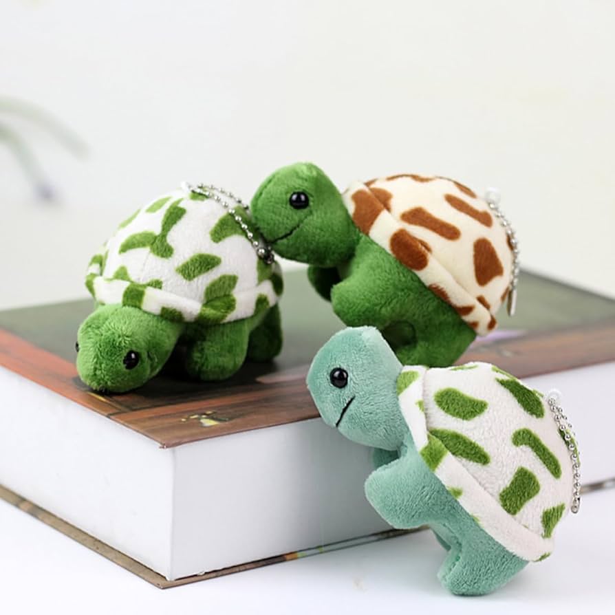Amazon.co.jp: Alasum 3個ぬいぐるみキーホルダーチャーム カメ