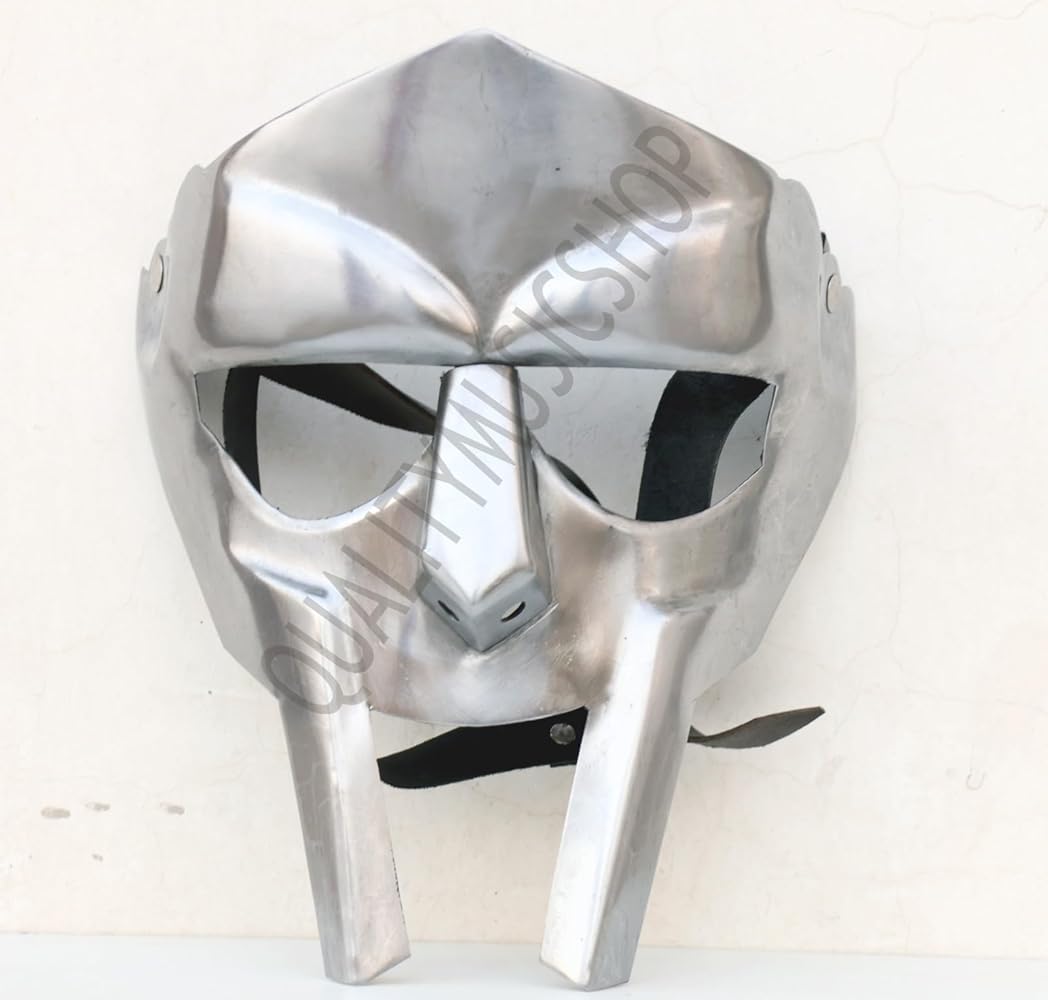 Amazon.com: QUALITYMUSICSHOP Mf Doom Mask Roman Gladiator Helmet
