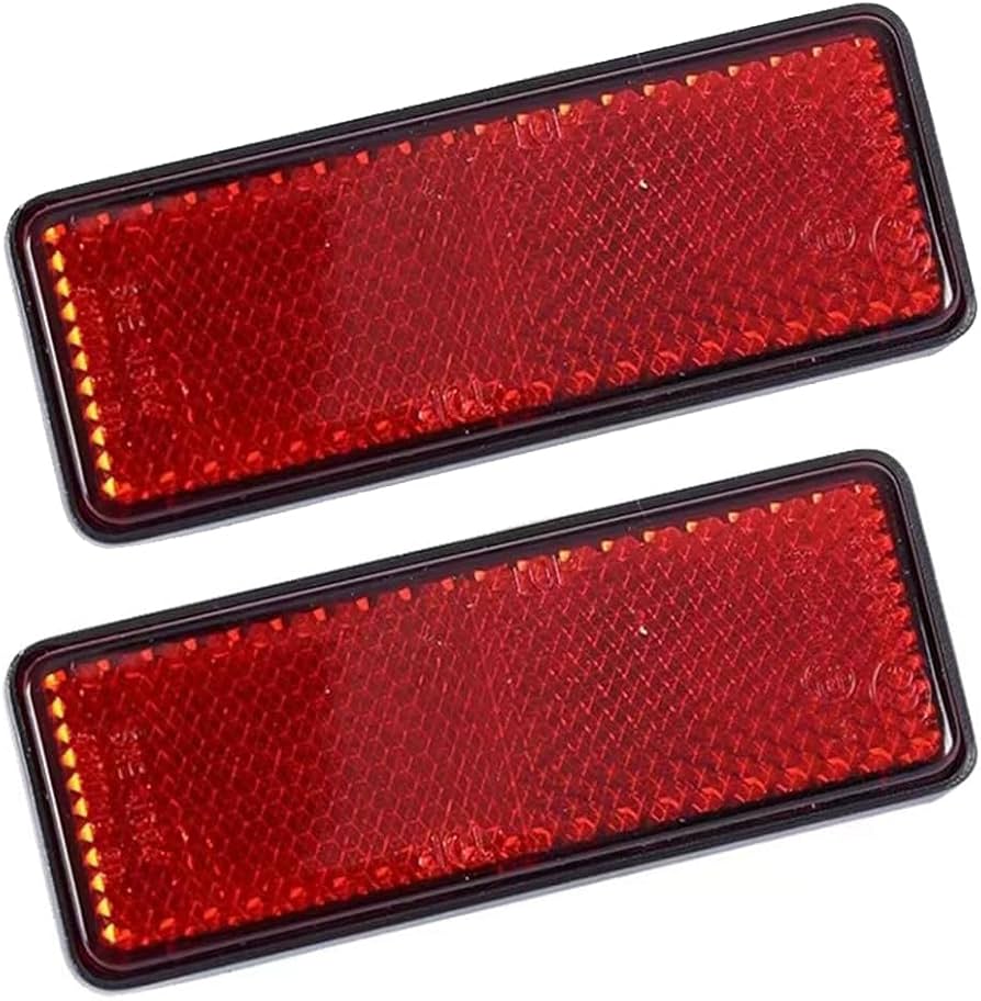 Amazon | リフレクター 反射板 バイク リアサドルバッグ反射カバー LED