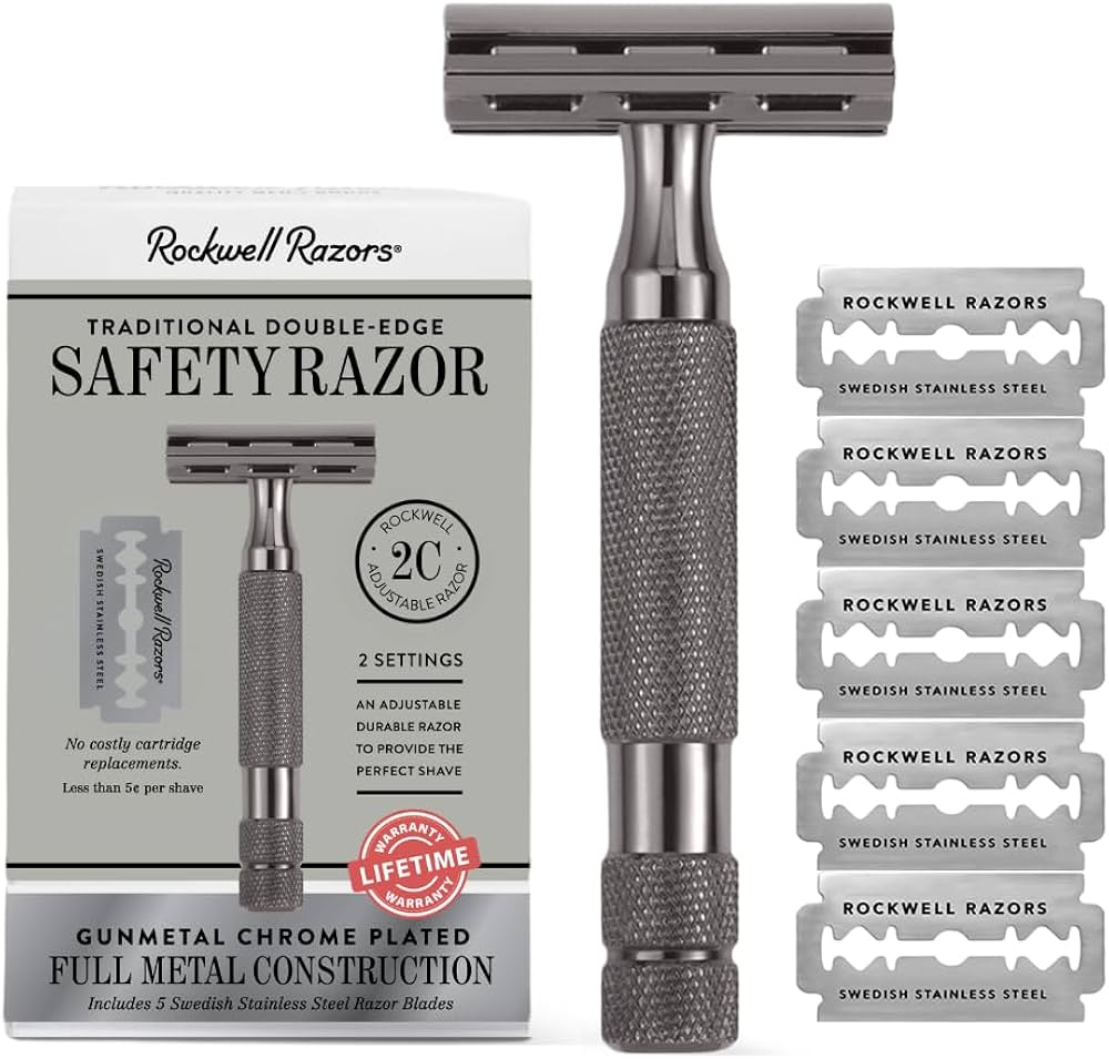 Amazon.com: ROCKWELL RAZORS 2C Gunmetal Chrome Double Edge Safety