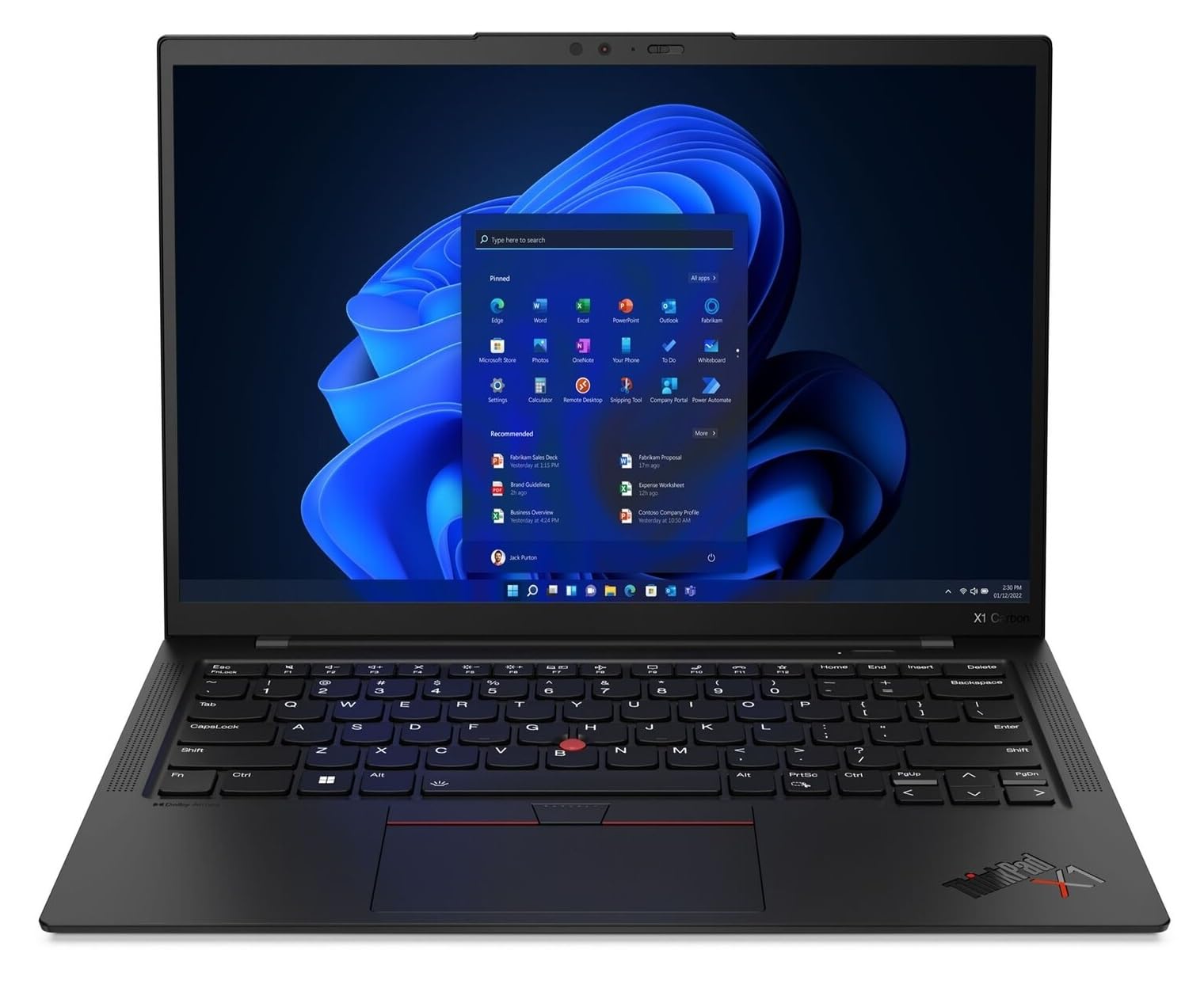 Lenovo Laptop de carbono ThinkPad X1 Gen 11 com processador Intel