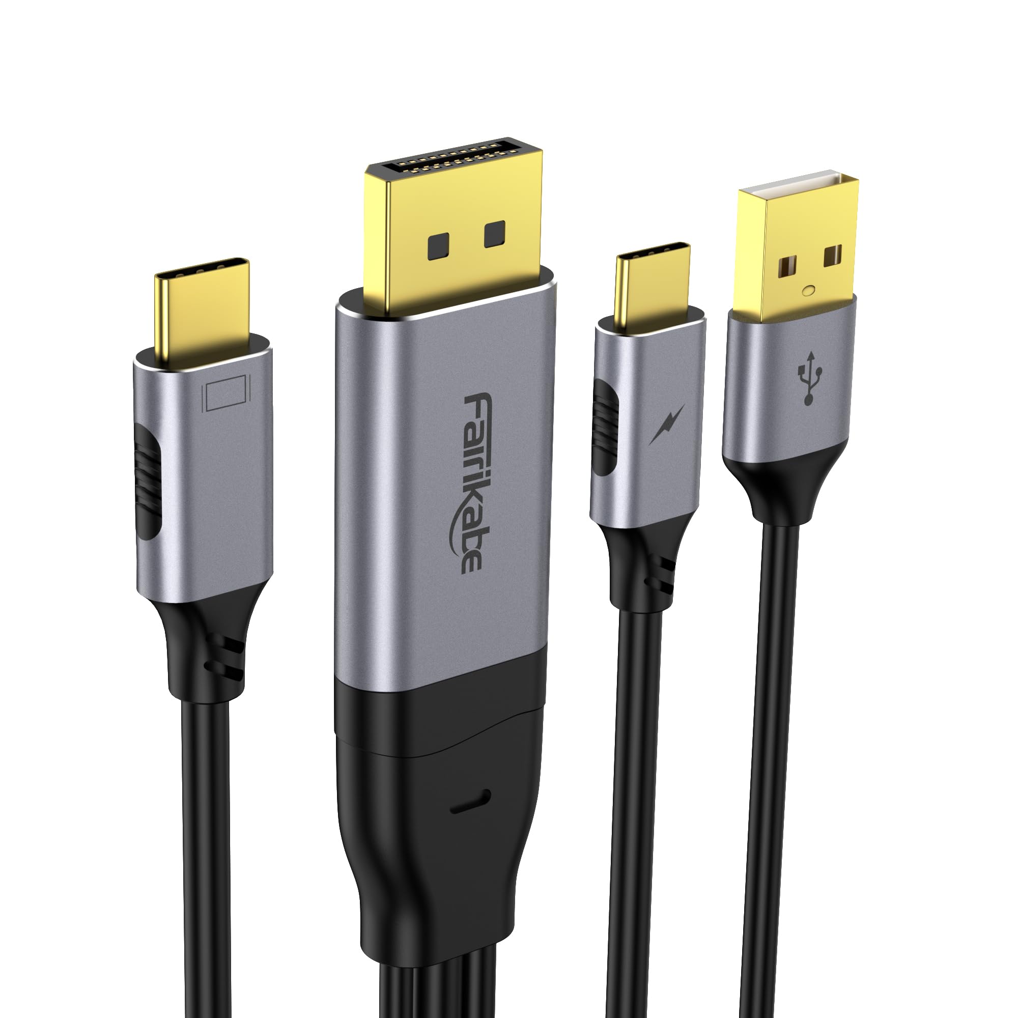 Amazon.co.jp: fairikabe DisplayPort to USB C ケーブル 5K60Hz