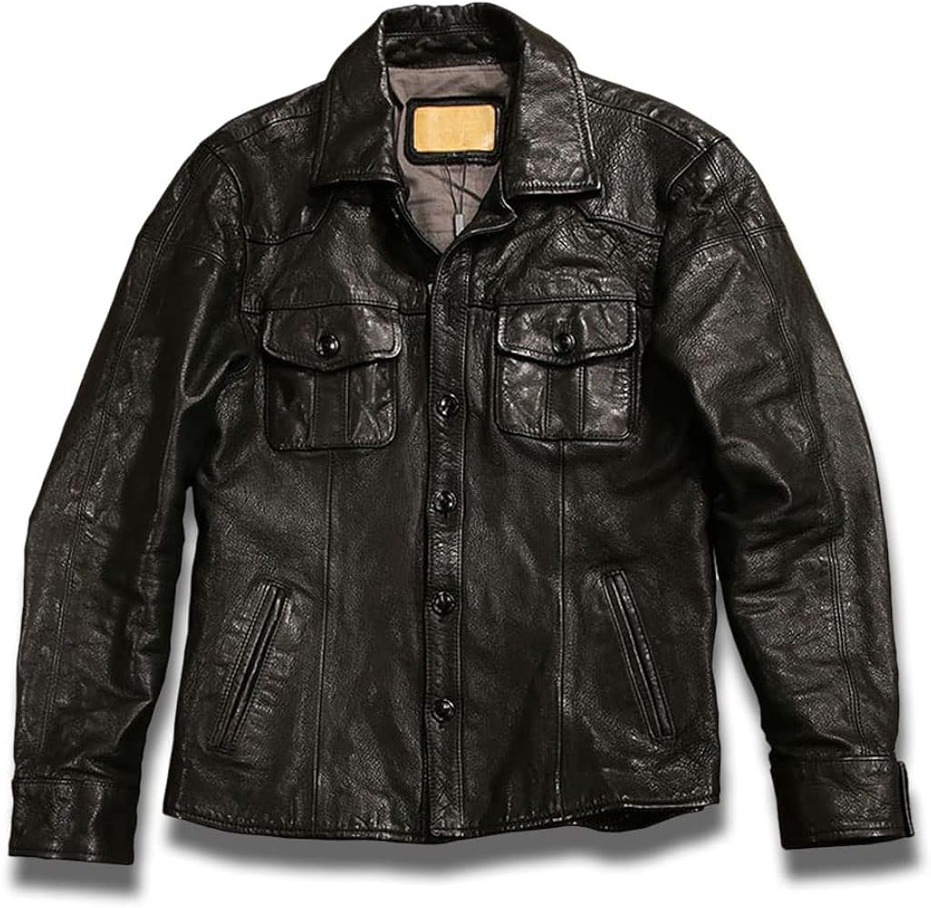 Amazon | [Tuklye] 山羊革 メンズ 1.1mm ゴートスキンヴィンテージ