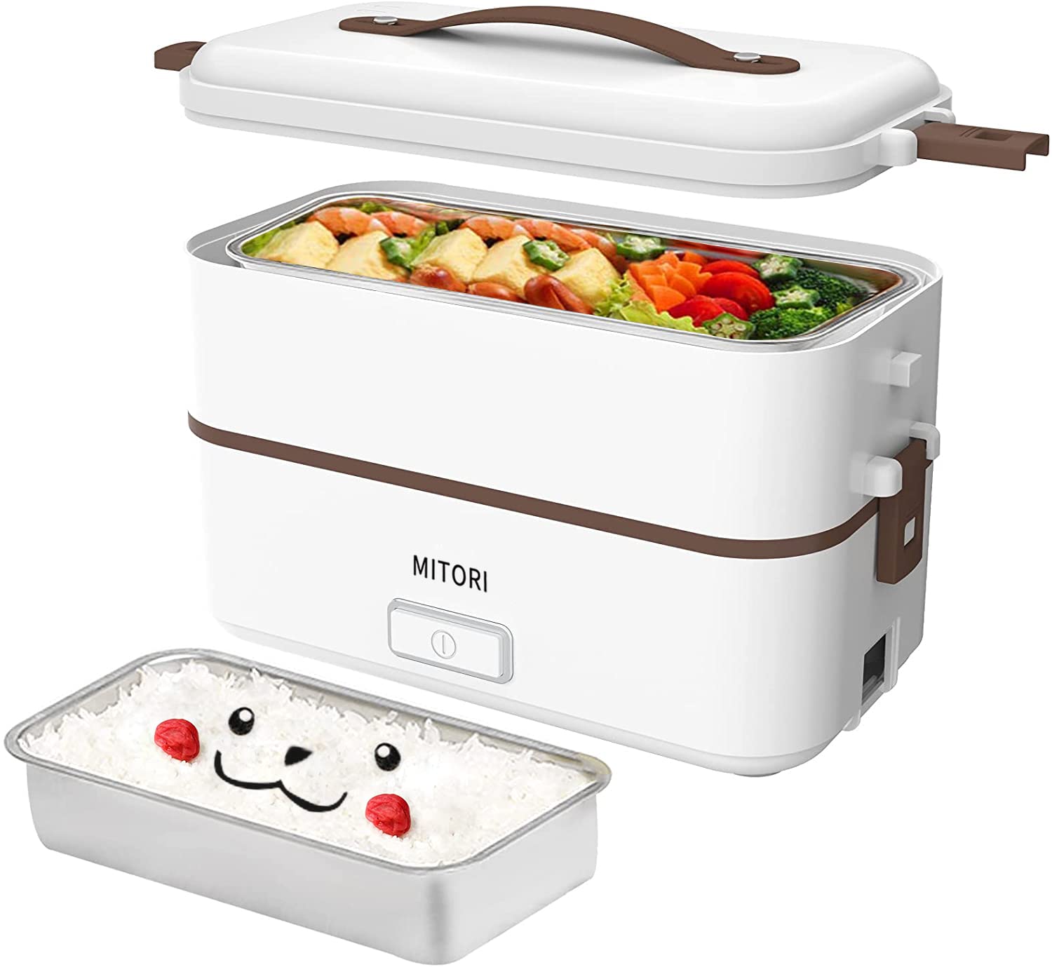 Amazon | MITORI 2段式 コロナ感染抑える高速弁当箱炊飯器 0.5-1.5合