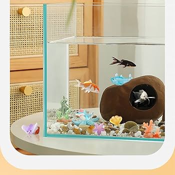 Amazon | HyzaPhix ミニチュア アクアリウム 水槽 イルカ クジラ サメ