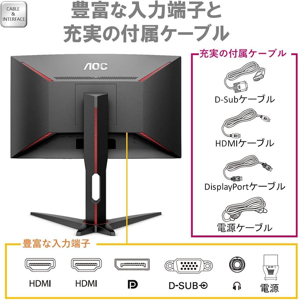 Amazon.co.jp: AOC ゲーミング モニター C24G1/11 (23.6インチ/144Hz
