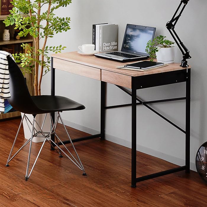 unico☆パソコンデスク☆学習机☆ナチュラルウッド 3段引き出し unico