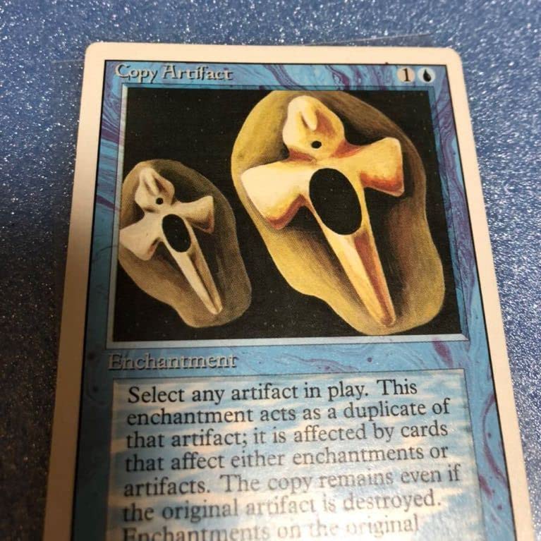 Amazon.co.jp: MTG コピーアーティファクト Copy 3ED Revised 青R レア