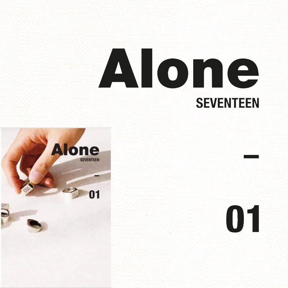 Al1 KPOP Album SEVENTEEN Mini 4th [Alone 01] Version 1 CD +