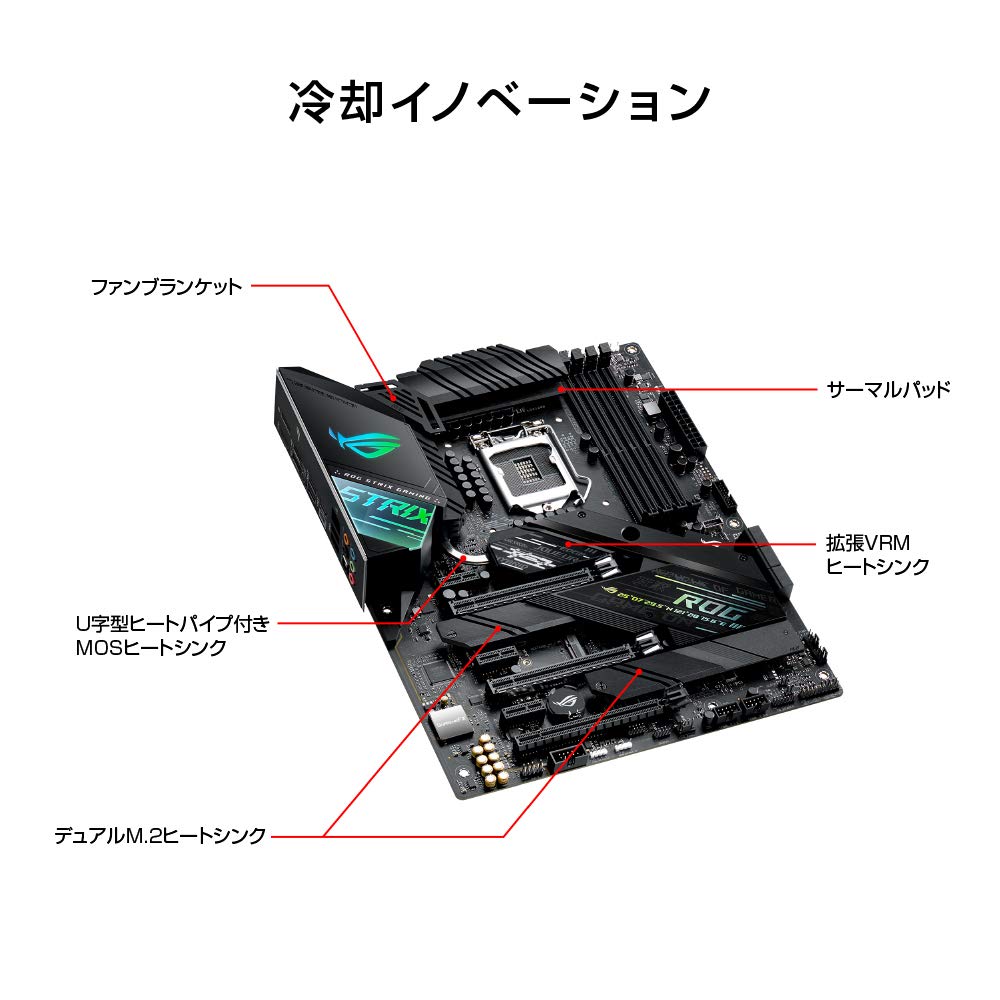 Amazon | ASUS INTEL Z490 搭載 LGA1200 対応 ROG STRIX Z490-F GAMING