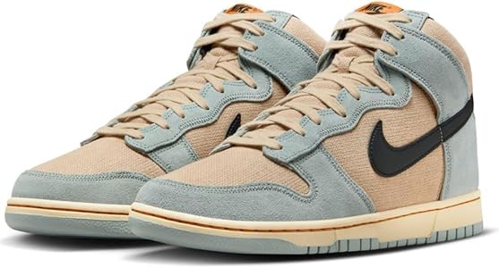 Amazon.com | Nike Dunk Hi Retro SE Mens Grain/Black-Light Pumice