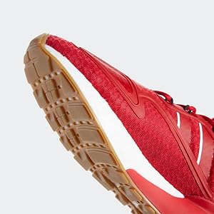 Amazon.com | adidas ZX 2K Boost Shoes Men's, Red, Size 9 | Road