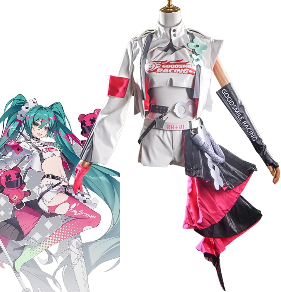 Amazon.co.jp: [JENUEKA] 初音ミク 2025 レーシングスーツ コスプレ