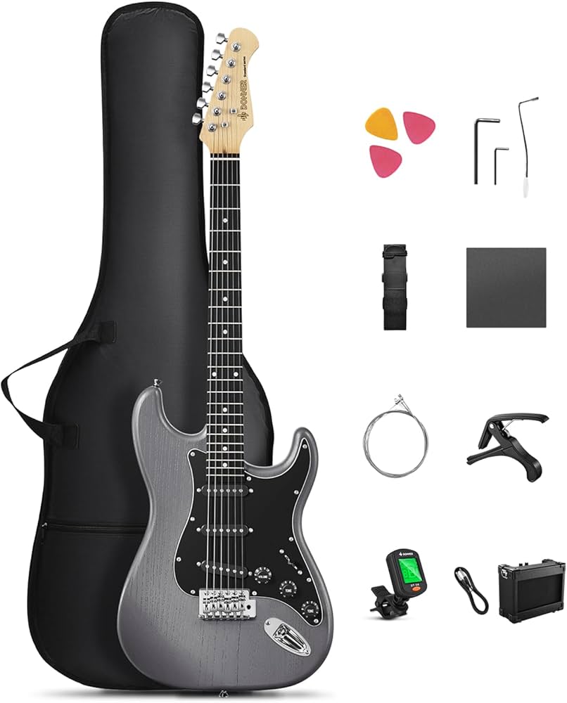 DONNER DST-80 Electric Guitar – 39” Beginner Electric Guitar Kit