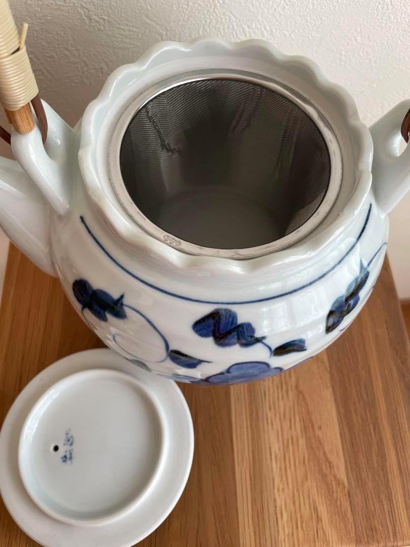 73.備前焼 宝瓶 登り窯 白梅 はくばい 六角 手びねり 急須 73.備前焼