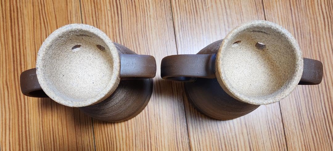 Amazon.co.jp: 備前金彩 備前焼 はにわ ペアマグカップ コースター付き