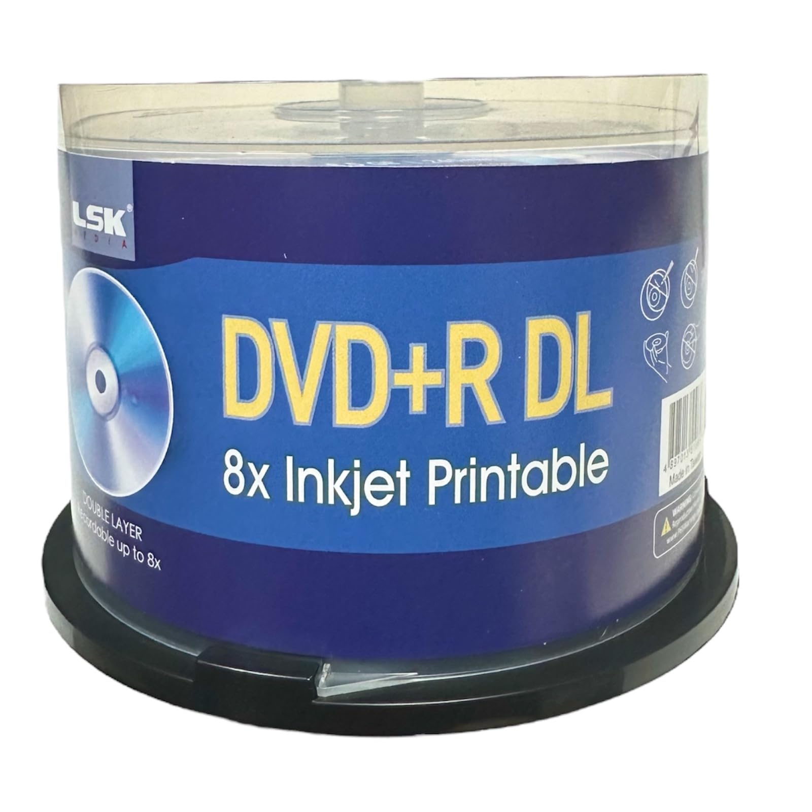 Amazon.com: DVD+R DL Double Layer 8X 8.5GB 240min Video, White