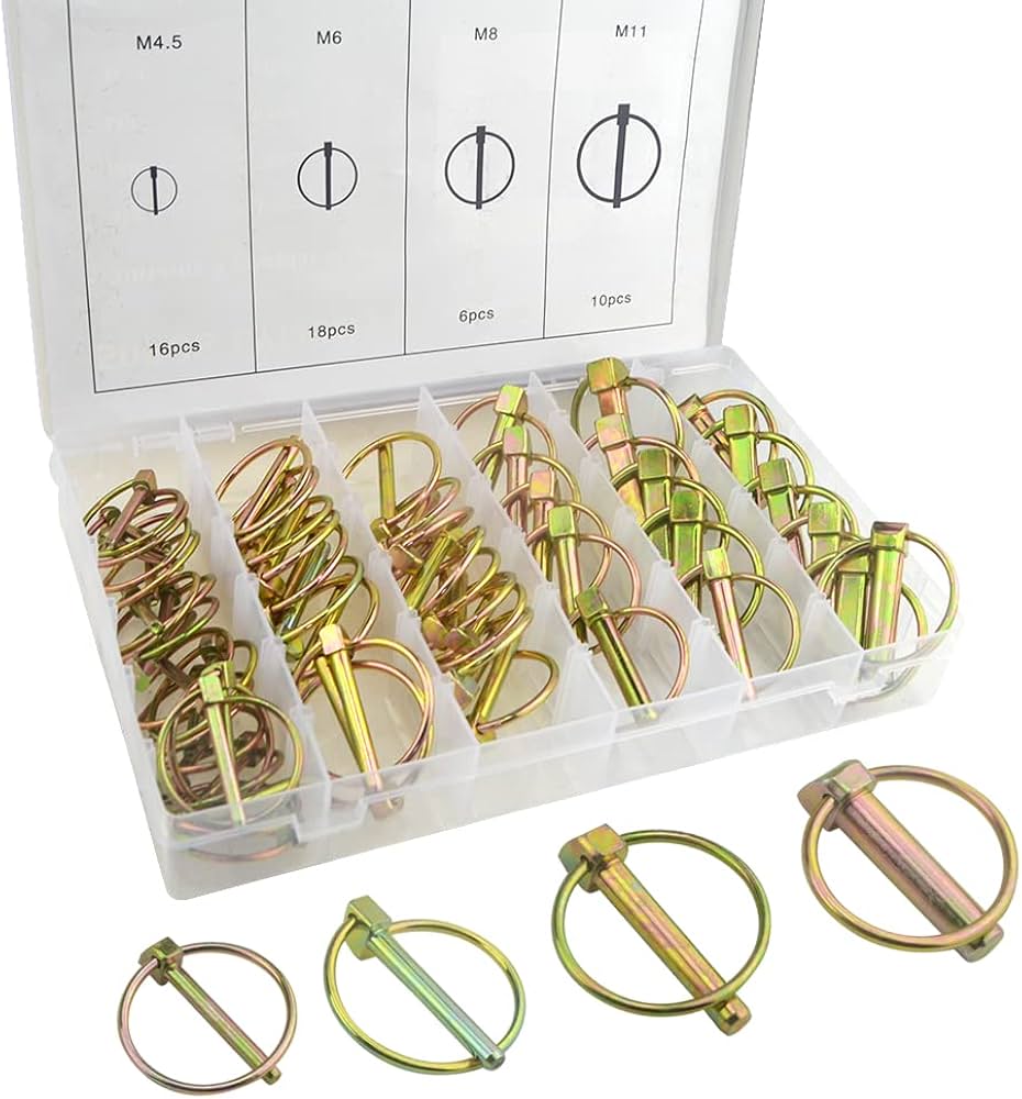 Amazon | WMYCONGCONG 50個 リンチピン 4.5x36mm 6x45mm 8x45mm