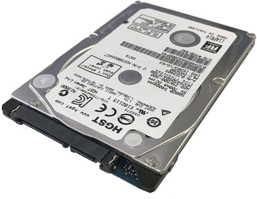 Amazon | HGST 日立 2.5inch SATA HDD 500GB 5400回転 7mm厚